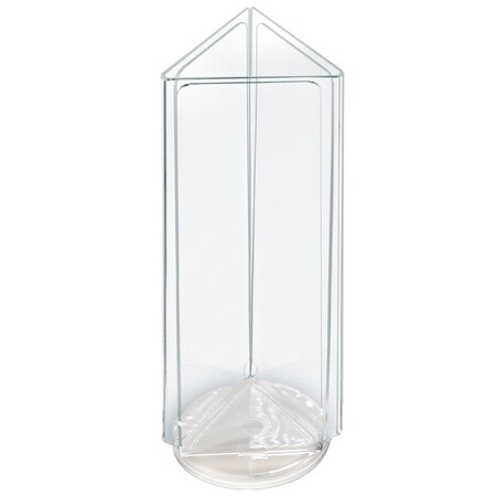 Azar Displays Three-Sided Revolving Sign and Menu Holder, 4 in. W x 10 in. H 193728-WHT